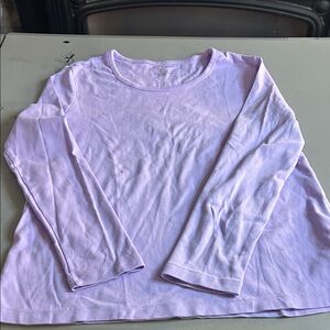 White Stag Light Purple Long Sleeve Top